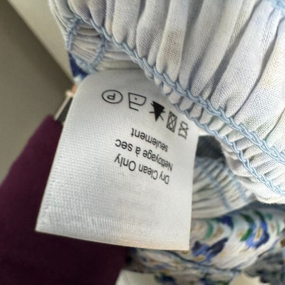 Veronica Beard Cici Floral Smocked Fit-And-Flare Mini Dress size 6 blue NWT - Picture 11 of 12